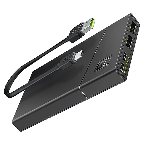 Green Cell Powerbank 10000mAh 18W PD USB C Externer Handyakkus GC PowerPlay10S Tragbares Ladegerät Power Delivery Schnellladefunktion QC 3.0 für iPhone 15 14 13 12, Samsung Galaxy, iPad, Handys von Green Cell