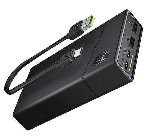 Green Cell Powerbank 20000mAh 18W PD USB C Externer Handyakkus GC PowerPlay20 Tragbares Ladegerät Power Delivery Schnellladefunktion QC 3.0 für iPhone 15 14 13 12, Samsung Galaxy, iPad, Handys Green Cell Powerbank 20000mAh 18W PD USB C Externer Handyakkus GC PowerPlay20 Tragbares Ladegerät Power Delivery Schnellladefunktion QC 3.0 für iPhone 15 14 13 12, Samsung Galaxy, iPad, Handys von Green Cell