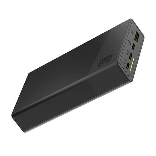 Green Cell Powerbank 20000mAh 22.5W PD USB C Externer Handyakkus GC PowerPlay20s Tragbares Ladegerät Power Delivery Schnellladefunktion QC 3.0 für iPhone 15 14 13 12 11, Galaxy S23 S24, iPad, Handys von Green Cell