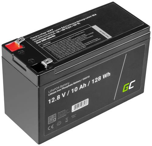 Green Cell Spezial-Akku LiFePo-Block Flachstecker LiFePO 4 12.8V 10Ah Green Cell Spezial-Akku LiFePo-Block Flachstecker LiFePO 4 12.8V 10Ah von Green Cell