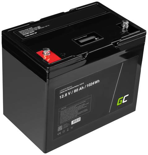 Green Cell Spezial-Akku LiFePo-Block Schraubkontakt LiFePO 4 12.8V 80Ah Green Cell Spezial-Akku LiFePo-Block Schraubkontakt LiFePO 4 12.8V 80Ah von Green Cell