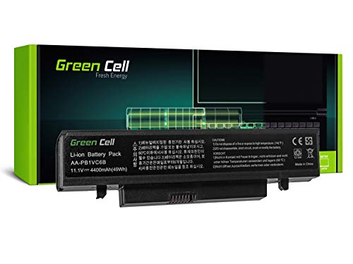Green Cell Standard Serie AA-PB1VC6B Laptop Akku für Samsung N210 N220 NB30 Plus Q330 X420 X520 (6 Zellen 4400mAh 11.1V Schwarz) von Green Cell