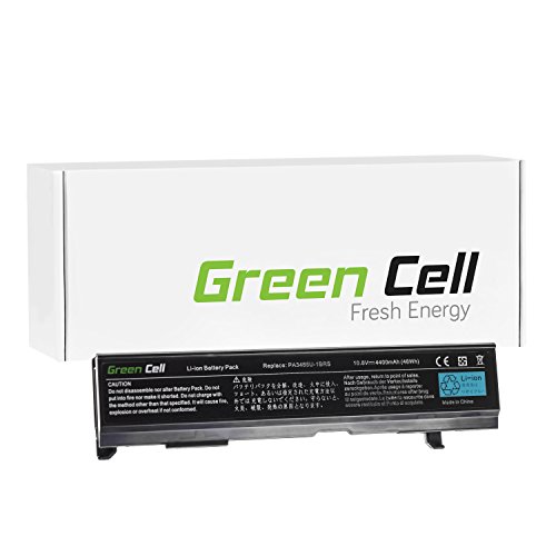 Green Cell Standard Serie PA3465U-1BRS Laptop Akku für Toshiba Satellite A100 A105 A110 A135 M40 M70 (6 Zellen 4400mAh 10.8V Schwarz) von Green Cell