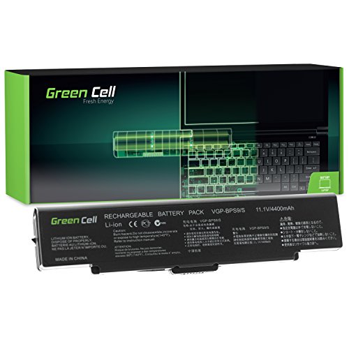 Green Cell Standard Serie VGP-BPS9 VGP-BPS9A VGP-BPS9B VGP-BPS9S VGP-BPS10 Laptop Akku für Sony Vaio VGN-CR VGN-NR PCG-7113M PCG-7121M PCG-7131M PCG-7133L PCG-7134M (6 Zellen 4400mAh 11.1V Schwarz) von Green Cell