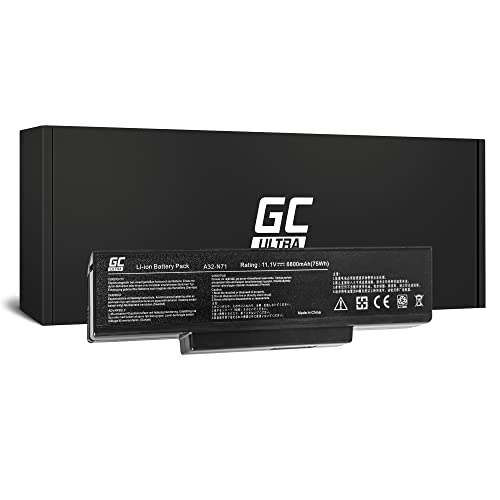 Green Cell Ultra Serie A32-K72 Laptop Akku für ASUS K72 K72F K72J K72JR K73 K73S K73SV N71 N73 N73S N73SV X73 X73E X73S (6800mAh) von Green Cell