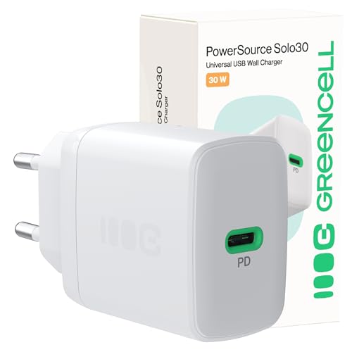Greencell PowerSource Solo30 Weiß 30W USB-C Power Delivery Ladegerät Greencell PowerSource Solo30 Weiß 30W USB-C Power Delivery Ladegerät von Green Cell