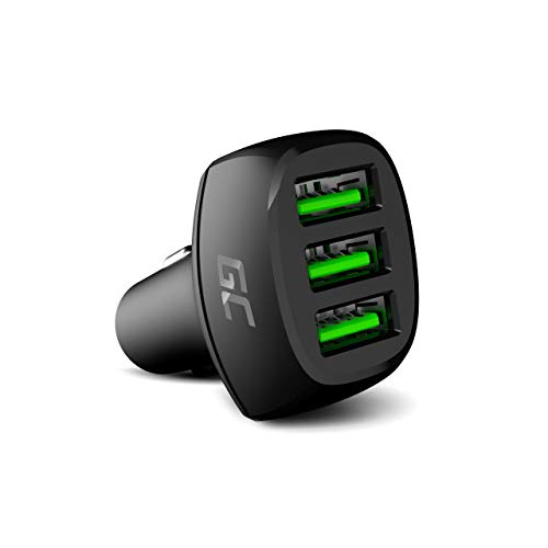 Green Cell KFZ-Ladegerät 2-Port Zigarettenanzünder USB Auto Adapter Handy Ladegerät Car Charger Power Delivery Ultra Charge kompatibel mit iPhone Samsung Xiaomi GPS (54W, 3X USB-A) Green Cell KFZ-Ladegerät 2-Port Zigarettenanzünder USB Auto Adapter Handy Ladegerät Car Charger Power Delivery Ultra Charge kompatibel mit iPhone Samsung Xiaomi GPS (54W, 3X USB-A) von Green Cell