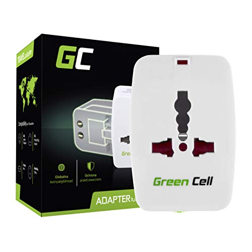 Original Green Cell Internationaler Reiseadapter Reisenetzteil US UK EU AU Stecker mit Universal-Steckdose, Elegantem Transportetui, Kompatibel im über 150 Länder AK39 Standard Adapter + etui Original Green Cell Internationaler Reiseadapter Reisenetzteil US UK EU AU Stecker mit Universal-Steckdose, Elegantem Transportetui, Kompatibel im über 150 Länder AK39 Standard Adapter + etui von Green Cell