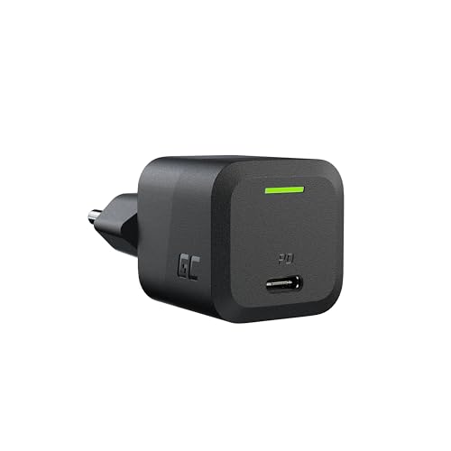 USB C Ladegerät Green Cell GaN 33W 1 Port USB Handy Schnellladegerät Power Adapter mit PowerDelivery Schnell Netzteil Ladestecker Wandladegerät für Laptops, MacBook, iPhone, Tablet, Android Handys von Green Cell