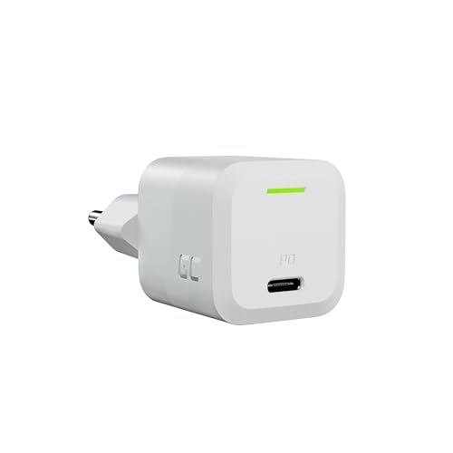 USB C Ladegerät Weißes Green Cell GaN 33W 1 Port USB Handy Schnellladegerät Power Adapter mit PowerDelivery Schnell Netzteil Ladestecker Wandladegerät für Laptops MacBook iPhone Tablet Android Handys von Green Cell