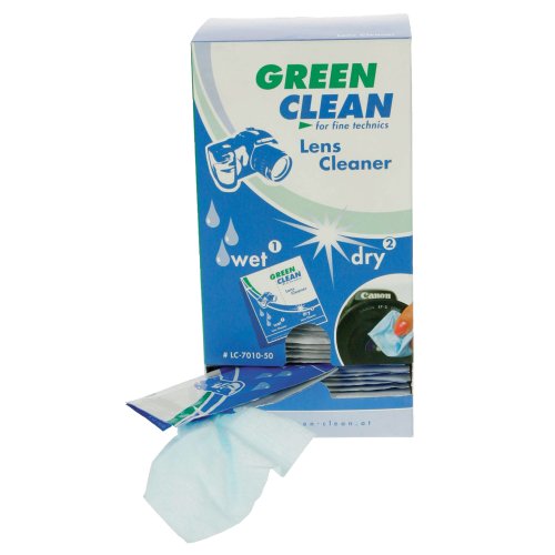Green Clean Lens Cleaner Objektive/Glas Gerätreinigungs-Feucht-& Trockentücher - Reinigungskits (Gerätreinigungs-Feucht-& Trockentücher, Objektive/Glas, 560 g, 100 Stück(e)) von Green Clean