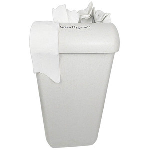 Green Hygiene® KORBLEGER Papierkorb 23,0 l weiß-meliert von Green Hygiene®