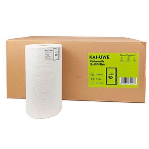 Green Hygiene® Küchenrollen KAI-UWE 3-lagig, 12 Rollen von Green Hygiene®