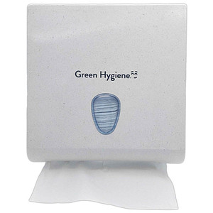 Green Hygiene® Papierhandtuchspender HOCHSTAPLER weiß-meliert Kunststoff von Green Hygiene®