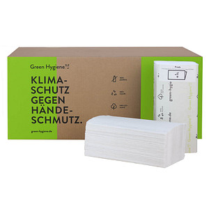 Green Hygiene® Papierhandtücher FRIEDA Zick-Zack-Falzung 2-lagig 4.000 Tücher von Green Hygiene®