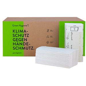 Green Hygiene® Papierhandtücher FRIEDA Zick-Zack-Falzung 2-lagig 4.000 Tücher von Green Hygiene®