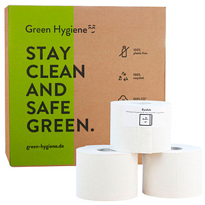 Green Hygiene® Toilettenpapier KORDULA 3-lagig Recyclingpapier, 36 Rollen von Green Hygiene®