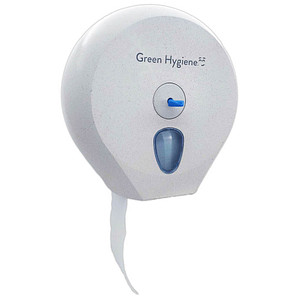 Green Hygiene® Toilettenpapierspender RIESENRAD weiß-meliert Kunststoff von Green Hygiene®
