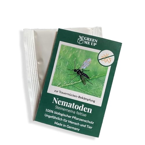 SF-Nematoden gegen Trauermücken – 1 Mio. für ca. 10 Pflanzen | Trauermückenfrei mit Nützlingen | Biologisches Mittel gegen Trauermücken, Thripse & Schädlinge | Made in Germany – Green Me Up von Green Me Up