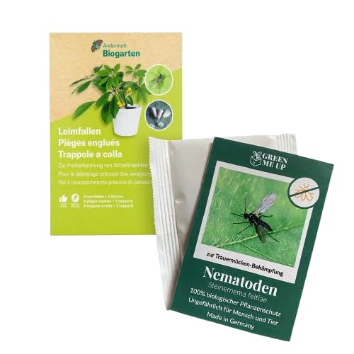 SF Nematoden & Gelbtafeln gegen Trauermücken – Starterset mit 3 Mio. Nematoden & Gelbsticker trauermücken für bis zu 30 Pflanzen – Trauermückenfrei & biologisch – Green Me Up SF Nematoden & Gelbtafeln gegen Trauermücken – Starterset mit 3 Mio. Nematoden & Gelbsticker trauermücken für bis zu 30 Pflanzen – Trauermückenfrei & biologisch – Green Me Up von Green Me Up