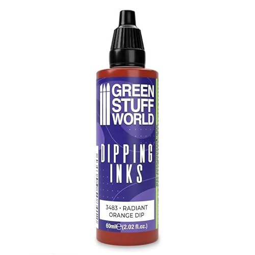 Green Stuff World Dipping Ink 60 ml kontrastreiche Modellfarbe (strahlendes Orange) von Green Stuff World