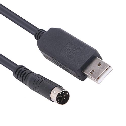 Cat-Kabel (USB auf Mini-DIN-Stecker, 8P, männlich, kompatibel mit Yaesu FT-857 FT-857D FT-897 FT-897D CT-62 FTDI-Chip) von Green-utech
