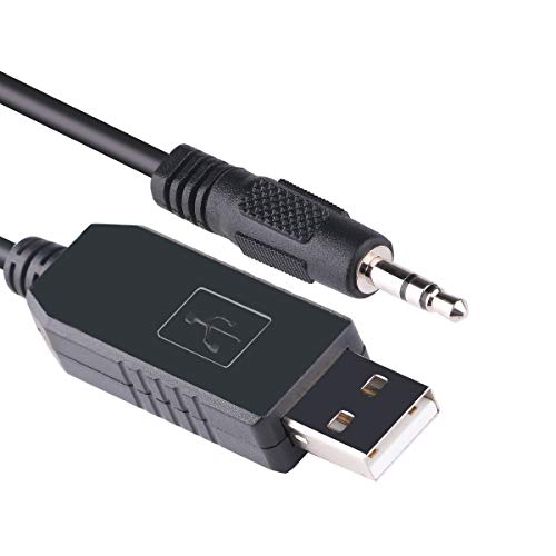 USB RS232 auf 3,5 mm AJ Audio-Klinkenstecker, Programmierkabel, 5 V, TTL-UART-Kabel für Windows, Linux und Mac OS (5 V Logikpegel) von Green-utech