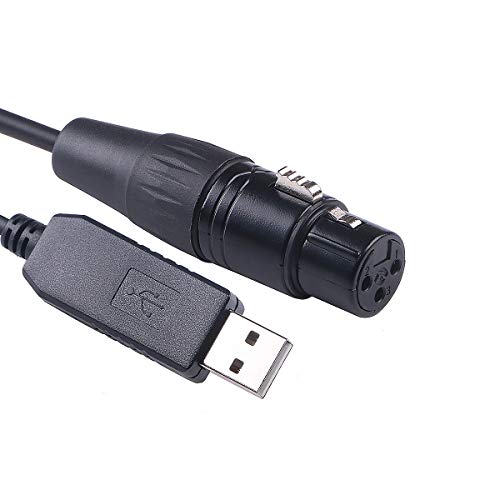 USB zu DMX Controller Kabel FTDI RS485 Schnittstelle Dongle Bühnenbeleuchtung Kabel Unterstützung für Styler Software (4,8 m) von Green-utech