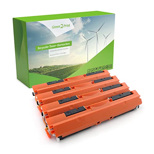 Green2Print Toner Toner-Set, 4 Kartuschen 1x 1300, 3X 1000 Seiten passend für HP Color Laserjet Pro MFP M176N, M177FW von Green2Print