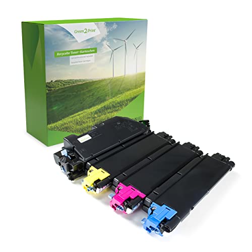 Green2Print Toner Toner-Set, 4 Kartuschen 1x 13000, 3X 11000 Seiten passend für Kyocera ECOSYS M6235CIDN, M6635CIDN, P6235CDN von Green2Print