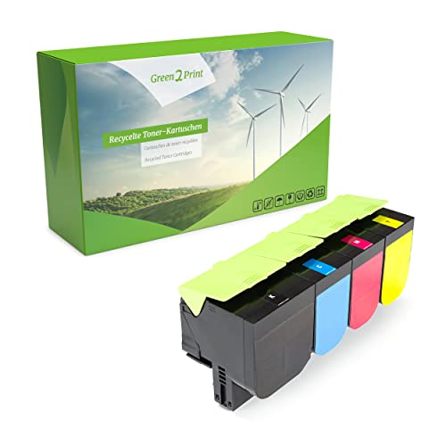Green2Print Toner Toner-Set, 4 Kartuschen 1x 6000, 3X 3000 Seiten passend für Toshiba E-Studio 305CP, 305CS, 306CS von Green2Print