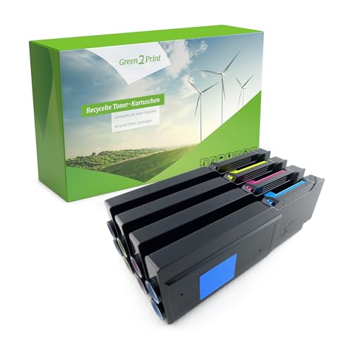 Green2Print Toner Toner-Set, 4 Kartuschen 1x 6000, 3X 4000 Seiten passend für Dell C2660DN, C2665DNF von Green2Print