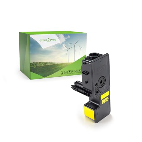 Green2Print Toner gelb 1200 Seiten ersetzt Kyocera TK-5220Y, 1T02R9ANL1 passend für Kyocera ECOSYS M5521CDW, M5521CDN, P5021CDW, P5021CDN von Green2Print