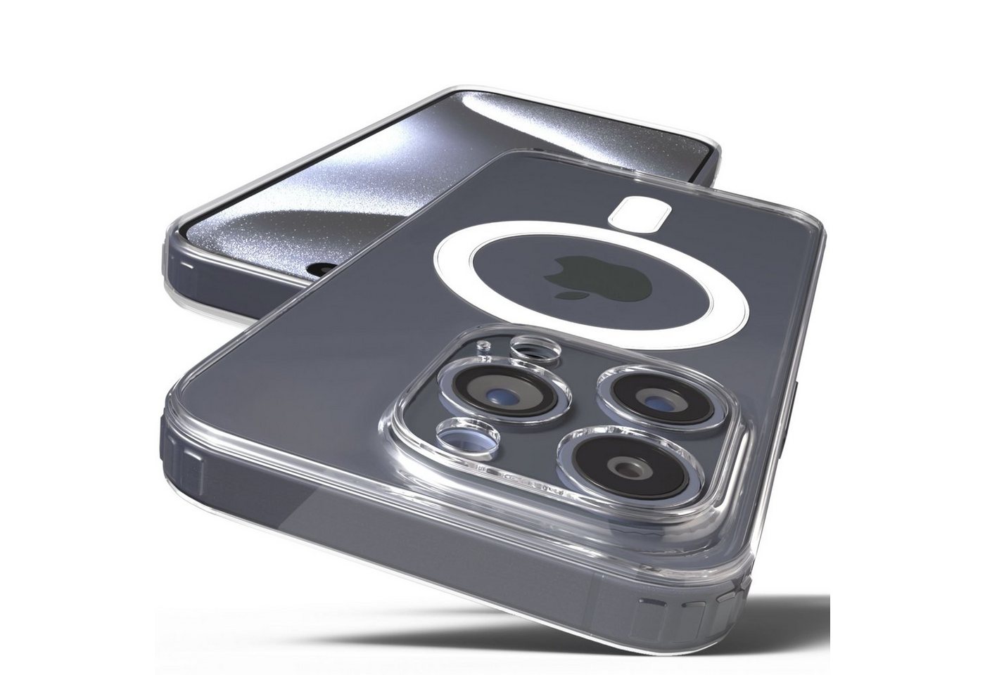GreenHec Handyhülle MagSafe Transparent Kameraschutz Magnet Clear Case Durchsichtig, Wireless Charging PowerGrip DropDefender Anti-Gelb OmniShield GreenHec Handyhülle MagSafe Transparent Kameraschutz Magnet Clear Case Durchsichtig, Wireless Charging PowerGrip DropDefender Anti-Gelb OmniShield von GreenHec
