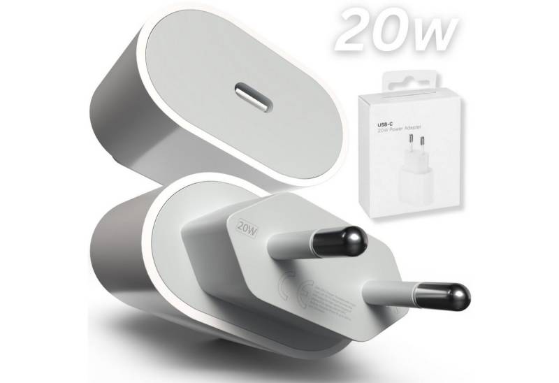 GreenHec MagSafe Ladegerät für Apple iPhone Power Adapter Wireless Charger (20W 1m USB C Datenkabel 15W Lightning) von GreenHec