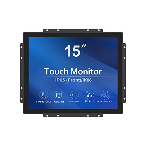 GreenTouch 15-Zoll-Touchscreen-LCD-Monitor mit offenem Rahmen – kapazitiver PCAP – 1024 x 768 – 5:4 – Schwarz… von GreenTouch