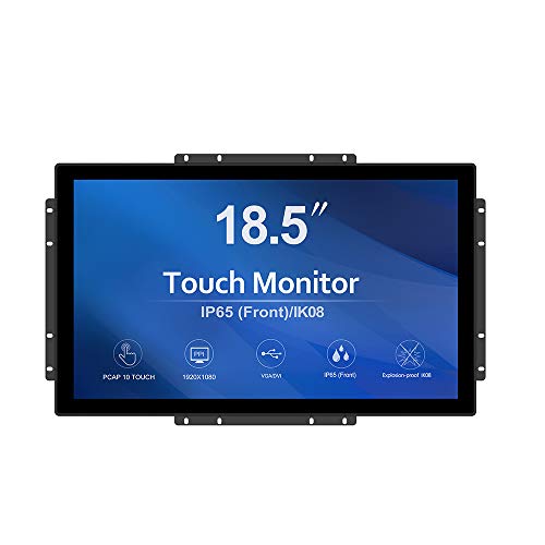 GreenTouch 18,5 Industrie-Touch-Monitor mit offenem Rahmen, HDMI/VGA/DVI-Schnittstelle, integrierte Lautsprecher, kapazitive Touchscreen-Technologie… von GreenTouch