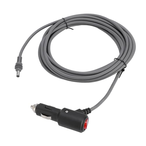 16ft 18AWG DC Autoladegerät Netzkabel für Starlink Mini, 12V-24V wasserdichte Zigarettenanzünder-Adapter zu DC Stromkabel mit Schalter für RV Auto LKW Boot Grau von Greensen