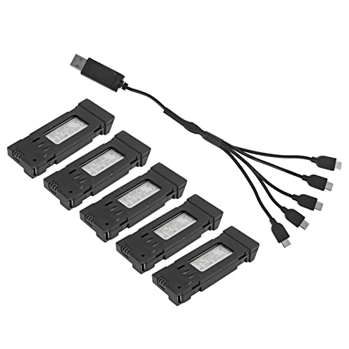 3,7V 1200MAh RC Flugzeug Lithium Akku RC-Flugzeugbatterie RC Drohne Lithium Akku mit 5-in-1-Ladekabel für E58 L800 JY019 S168 und andere RC-Flugzeuge 3,7V 1200MAh RC Flugzeug Lithium Akku RC-Flugzeugbatterie RC Drohne Lithium Akku mit 5-in-1-Ladekabel für E58 L800 JY019 S168 und andere RC-Flugzeuge von Greensen