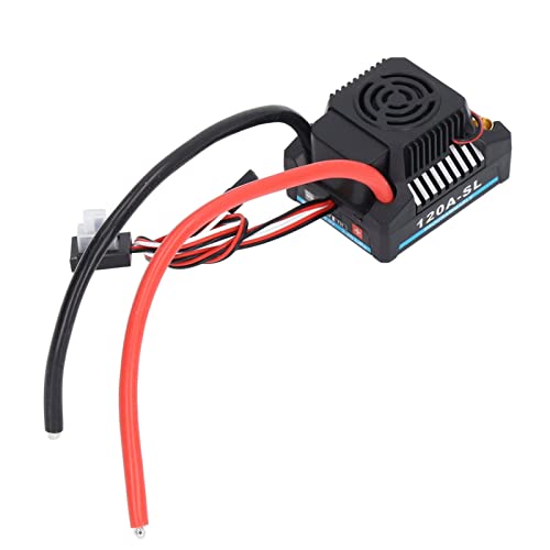 Bürstenloser ESC 120A Professioneller Programmierbarer Wasserdichte Elektrische Geschwindigkeitscontroller mit überlegener Leistung für 1/8 RC -Auto, Einfach zu Programmieren, aus Premium -Material Bürstenloser ESC 120A Professioneller Programmierbarer Wasserdichte Elektrische Geschwindigkeitscontroller mit überlegener Leistung für 1/8 RC -Auto, Einfach zu Programmieren, aus Premium -Material von Greensen