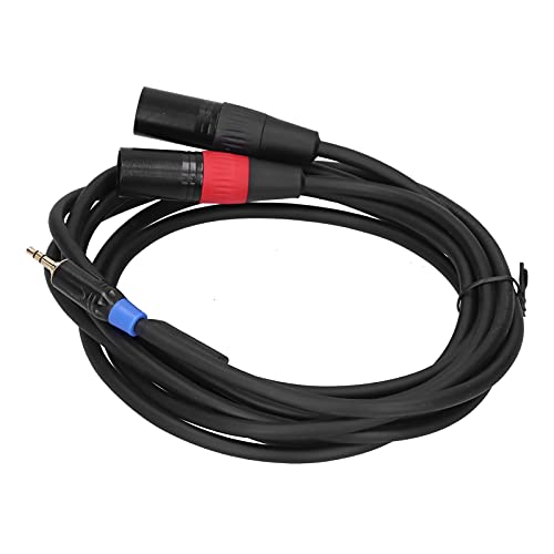Greensen 3,5 Mm Zum Dual XLR -Stereo -Kabel Kabel Splitter Mikrofon Konverter Adapter für Stereo System, Mobiltelefon mit überlegener Tonübertragung, Vielseitige Schnittstelle (#2) von Greensen