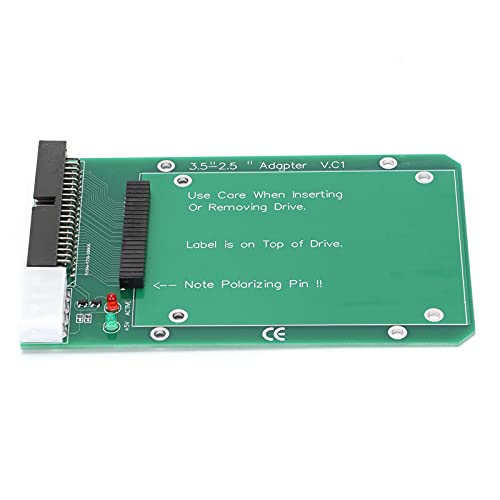 Greensen IDE-auf-PATA-Adapter für Laptop, 44-Pin-Festplatte auf 40-Pin-Desktop, 2,5 Zoll auf 3,5 Zoll, Weiß/rote LED-Leuchten, Anti-Backinsert-Design Greensen IDE-auf-PATA-Adapter für Laptop, 44-Pin-Festplatte auf 40-Pin-Desktop, 2,5 Zoll auf 3,5 Zoll, Weiß/rote LED-Leuchten, Anti-Backinsert-Design von Greensen