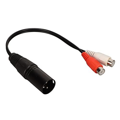 Greensen XLR Male to 2x R Ca Weiblicher Adapter Y Splitterkabel, überlegene Konnektivität, Rauschunterdrückung, Premiumqualitätsanschlüsse, Y -Splitterkabel füR Mixer, Stromverstärker, Aktiv Greensen XLR Male to 2x R Ca Weiblicher Adapter Y Splitterkabel, überlegene Konnektivität, Rauschunterdrückung, Premiumqualitätsanschlüsse, Y -Splitterkabel füR Mixer, Stromverstärker, Aktiv von Greensen