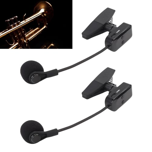 Saxophon -Wireless -Mikrofon mit Flexibler 360 ° -Tation, 2,4 G Drahtloser Langstreckenempfang und HiFi -Schallqualität, Geeignet für Messinginstrumente von Greensen