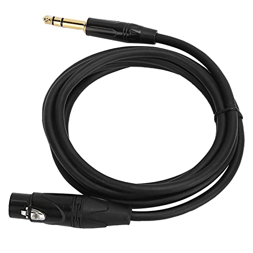 XLR Bis 6,35 Mm Kabel, Ausgewogenes Sauerstoff -PVC -Signalkabel mit Robuster Integrität für Studioaufnahmen, Live Performances und Andere Professionelle Audioanwendungen, Vielseitig (JD6002-2 Meter) von Greensen