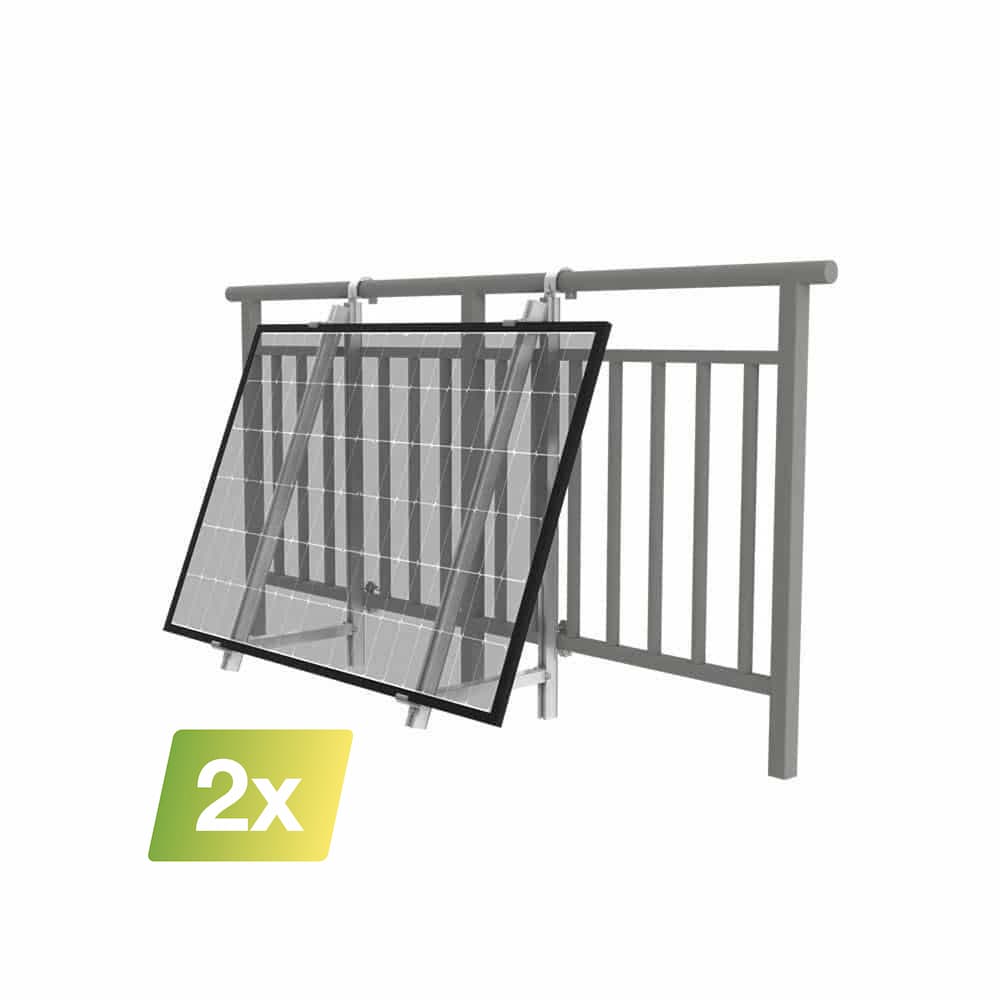 Balkonbefestigung für 2 Module von Greensolar