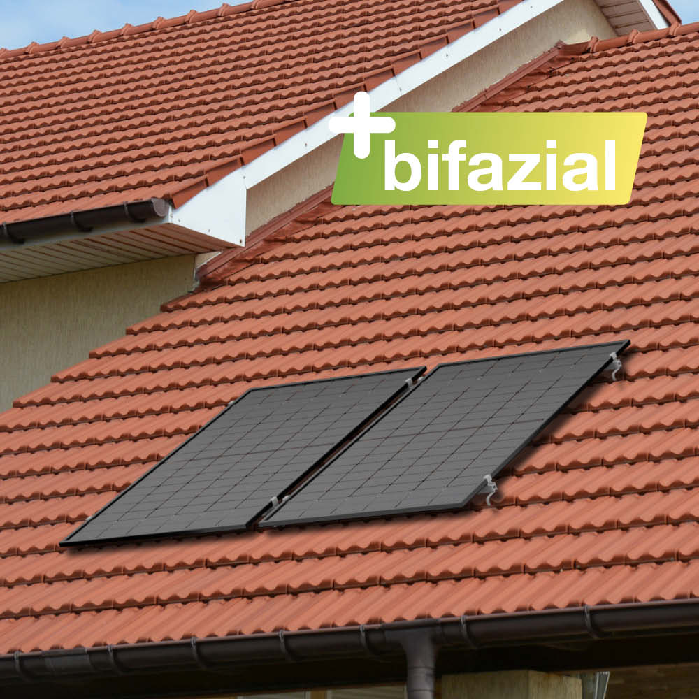 Balkonkraftwerk Ziegeldach 900/800 bifazial Balkonkraftwerk Ziegeldach 900/800 bifazial von Greensolar