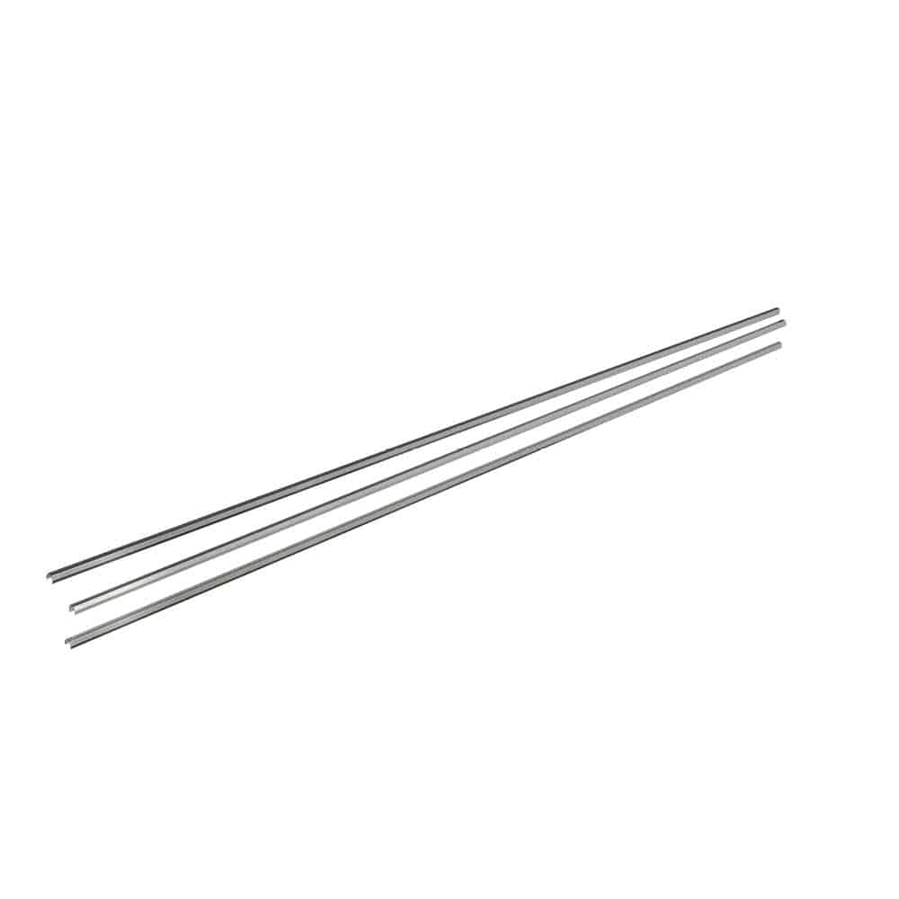Obere Abdeckschiene aus Edelstahl inkl. Montagematerial für Solarzaun „premium line“  (Quermontage) von Greensolar