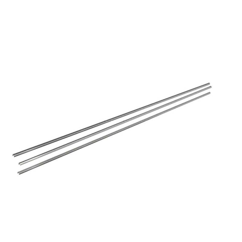 Obere Abdeckschiene aus Edelstahl inkl. Montagematerial für Solarzaun „premium line“  (Quermontage) von Greensolar