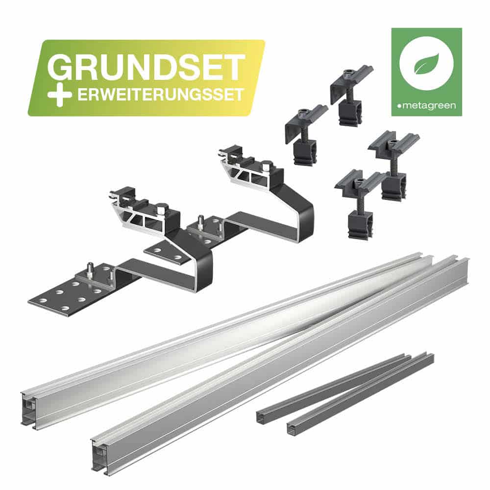 Ziegeldachbefestigung Grundset & Erweiterung für 2 Module Ziegeldachbefestigung Grundset & Erweiterung für 2 Module von Greensolar